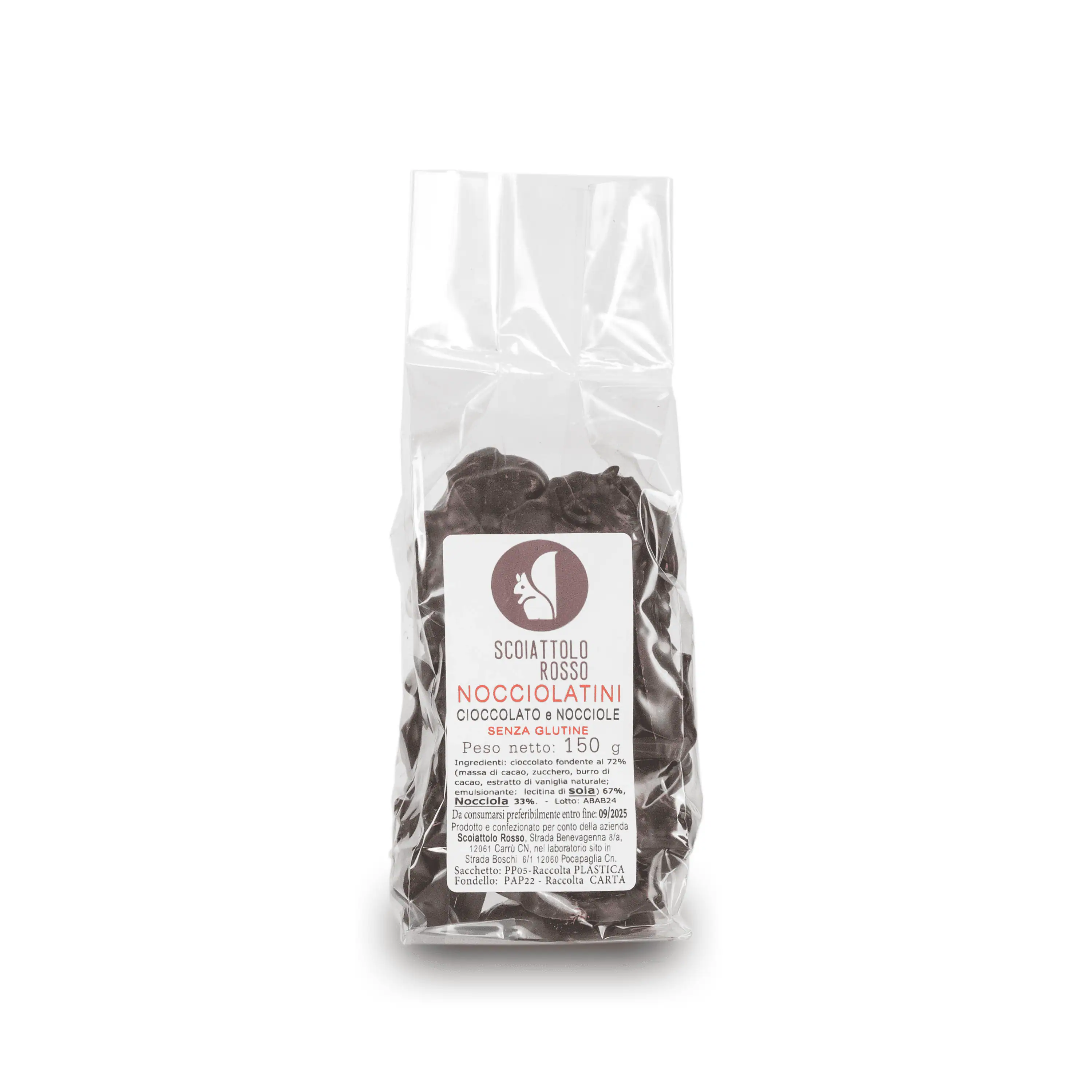 Nocciolatini cacao fondente e nocciola 150g